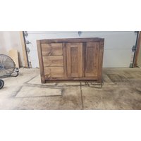 Custom Single Sink Vanity - Handgemacht, Lebenslange Garantie, Premium-Hardware, Kostenloser Versand, in Den Usa Hergestellt von LimitlessWoodworking