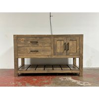 Sofort Versandfertig - Custom Single Sink Vanity Modell 1060 Handgemacht, Lebenslange Garantie, Premium-Hardware, Kostenloser Versand, Hergestellt in von LimitlessWoodworking