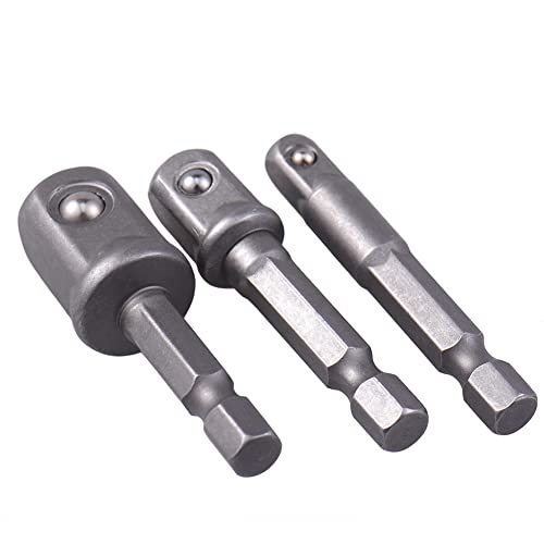 Limitoll Power Drill Sockets Adapter Set, Driver Socket Adapter, 360 Grad Drehbarer Sechskantschaft Bohreradapter, Stecknüsse zu Bohradapter, 1/4 Zoll 3/8 Zoll 1/2 Driver Adapter von Limitoll