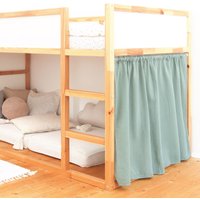 Gardine/Vorhang | 1 Stück Für Ikea Kura Bett Als Hausbett Eukalyptus von Limmaland