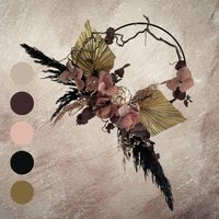 Wanddeko Kranz Wandkranz Türkranz Gold Rose Schwarz Burgunder Elegant Glamour Schlicht Einzigartiges Geschenk von LimoncellaInterior