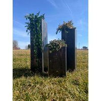 Gartendeko | Metall Dekosäule Blumentopf Garten| Deko Stahl Edelrost von LimosTonwerk