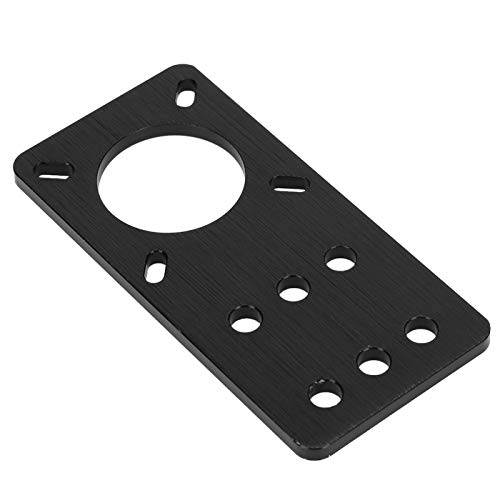 Motorhalterungsplatte, poröses Design NEMA 17 Anodisierte Aluminium-Schrittmotor-Montageplatte 3D-Druckerzubehör für Nema 17 Schrittmotor-3D-Drucker (schwarz) von Limouyin