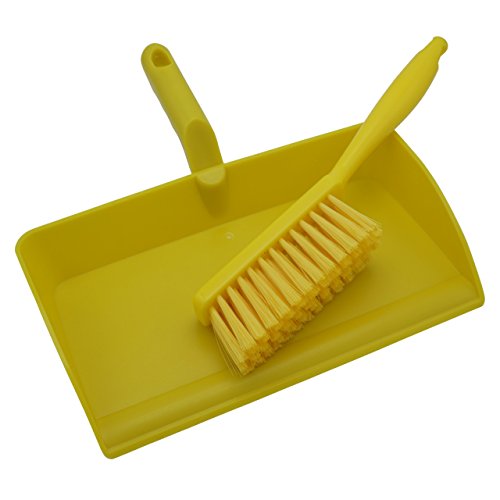 Limpiado Kehrset Kehrgarnitur mit Schaufel und Besen HACCP IFS Lebensmittelecht aus Polypropylen und Polyester 11 Farben von Limpiado
