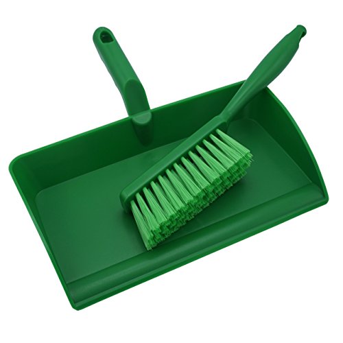 Limpiado Kehrset Kehrgarnitur mit Schaufel und Besen HACCP IFS Lebensmittelecht aus Polypropylen und Polyester 11 Farben von Limpiado