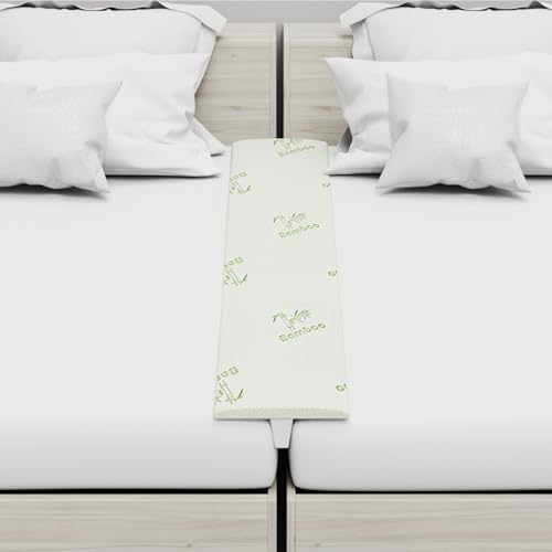 Bettbrücke Doppel- zu King-Konverter, Matratzenverbinder kombiniert zwei Twins, geteilter King-Lückenfüller für verstellbares Bett, rutschfest, waschbarer Bezug, 190 x 29 cm, extra breit Bettbrücke Doppel- zu King-Konverter, Matratzenverbinder kombiniert zwei Twins, geteilter King-Lückenfüller für verstellbares Bett, rutschfest, waschbarer Bezug, 190 x 29 cm, extra breit von Limthe
