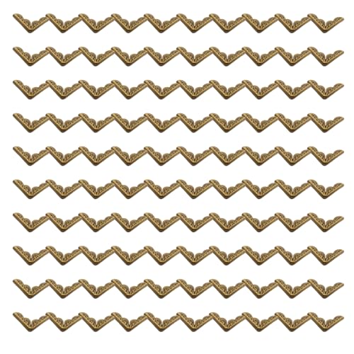 100 Stück Fotobuch-Eckabdeckungen, robuste Alben-Eckenschutz, für Hochzeit, Fotosammlung, Bücher, Familienalben, Retro-Alben, Eckenschutz, Metall von Limtula