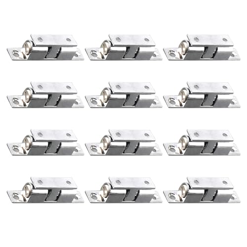 12 verstellbare Doppelkugelschnäpper aus Zinklegierung, Schrankkugeln, Spannriegel für Schrank, Kleiderschrank, Doppelkugeln, Spannrollenschnäpper von Limtula