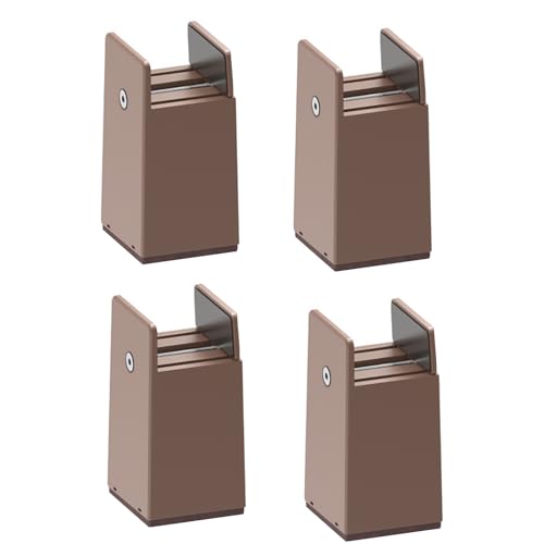 2 Zoll Robuste Plastikbettlifter Mit Stabilen Basis Tragbare Möbel Risers Set Von 4 Für Sofa Tischschreibtisch Aufbewahrungsbett Möbel Risers von Limtula