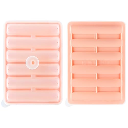 2pcs Zylinder Form ICES Cube Tablett Einfach Loslassen Ices Cube Formen Lebensmittelqualität Silikon Ices Maker Schimmel Leicht Sauber von Limtula