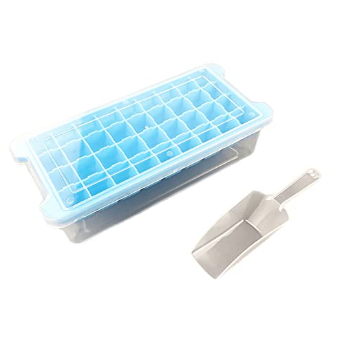36 Slots Silikon Maker Holder Tray for Freezer with Ice Shove Tray with Lid von Limtula