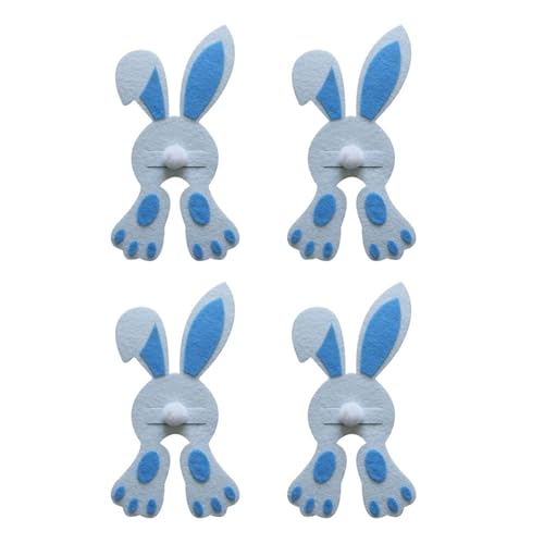 4pcs Easters Cutter Und Gabelhalter Pocket Castlery Bag Kaninchen Form Silberwarenhalter Kochgeschirr Organisatoren Dekoration von Limtula