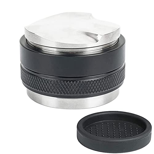 53/58 mm Kaffeestampfer, Kaffee-Verteiler, Doppelkopf-Verteiler, Nivellierer, verstellbare Tiefe, Siebträger-Tamper von Limtula