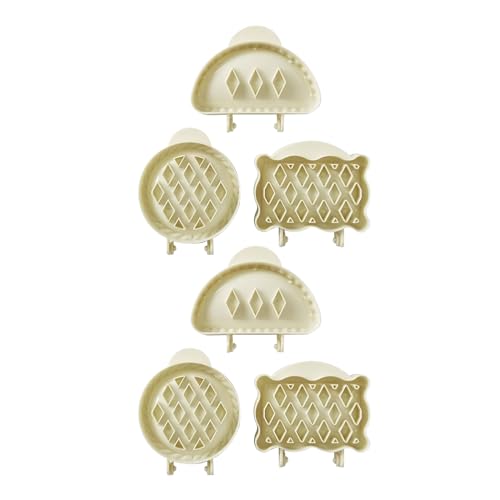 6 Stück Pie Maker Hand Pocket Pies Mold Pie Top Cutter Teig Gebäck Presse Dessert Maker zum Backen Teig Presser Pocket Pie Formen von Limtula