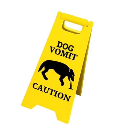 Auffälliges Warnschild für Tierliebhaber, öffentliche Orte, Manager, Parks, Cafés, Gemeinschaftsveranstaltungen, Gelb von Limtula