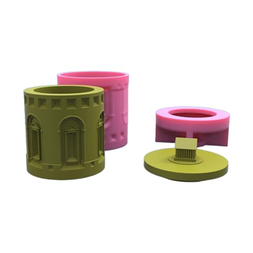 Bau-Aufbewahrungsbox aus Silikon mit Deckel, 3D-Betongussform, Halter für Blumentöpfe, Zubehör zur Herstellung von Blumentöpfen Bau-Aufbewahrungsbox aus Silikon mit Deckel, 3D-Betongussform, Halter für Blumentöpfe, Zubehör zur Herstellung von Blumentöpfen von Limtula
