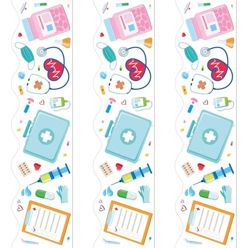 Bordüre zum Krankenschwestertag, 18 m lang, 70 mm breit, Wandaufkleber selbstklebend Bordüre zum Krankenschwestertag, 18 m lang, 70 mm breit, Wandaufkleber selbstklebend von Limtula