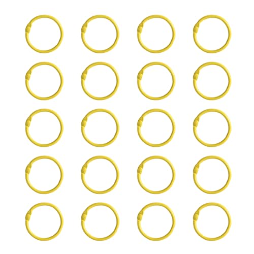 Buchringe, 25 mm, Karteikarten, Buchbindung, einfach zu verwenden, zum Binden von Papier, Sammelalben und Alben, 20 Stück Buchringe, 25 mm, Karteikarten, Buchbindung, einfach zu verwenden, zum Binden von Papier, Sammelalben und Alben, 20 Stück von Limtula