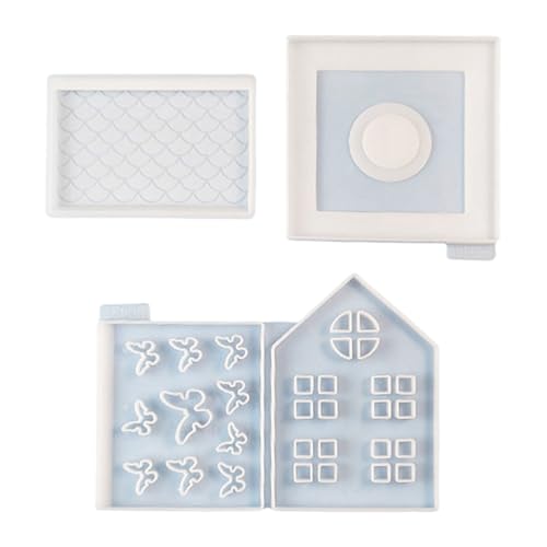 DIYs Gießformen Kerzenhalter Silikonform 3D Hausform Teelichthalter Formen Heimdekorationen DIYs Gießformen Kerzenhalter Silikonform 3D Hausform Teelichthalter Formen Heimdekorationen von Limtula