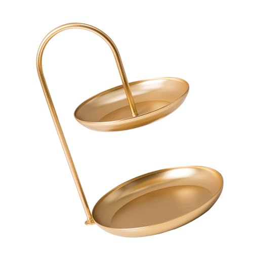 Doppelschicht Obstschale Metall Handwerkskunst Metall Obstkorb Obstschale Für Moderne Küche Und Esszimmer von Limtula