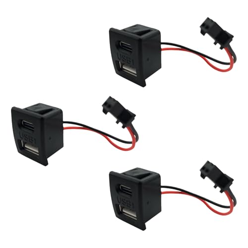 Doppelschichtige USB-Typ-C-Lade-Hubs, elegantes geschwungenes Design für Wohnzimmer, Schlafzimmer, Büro, 3 Stück von Limtula