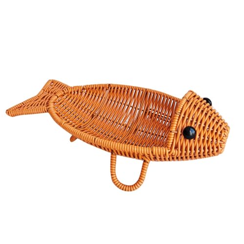 Einzigartiger Aufbewahrungs- und Präsentationskorb, stabiler Korb für Brot und Snacks mit Fischform-Designs für Heimdekorationen von Limtula