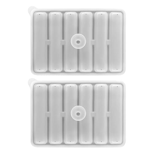Eiswürfelform mit langen Zylindern, leicht zu lösen, lebensmittelechtes Silikon, leicht zu reinigen, 2 Stück Eiswürfelform mit langen Zylindern, leicht zu lösen, lebensmittelechtes Silikon, leicht zu reinigen, 2 Stück von Limtula