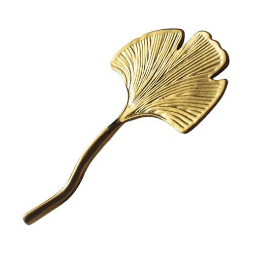 Eleganter Edelstahl Stäbchen Essstäbchen REST GINKGOS Blattform Geformtes Geschirrhalter Besteck Esstisch Zubehör von Limtula