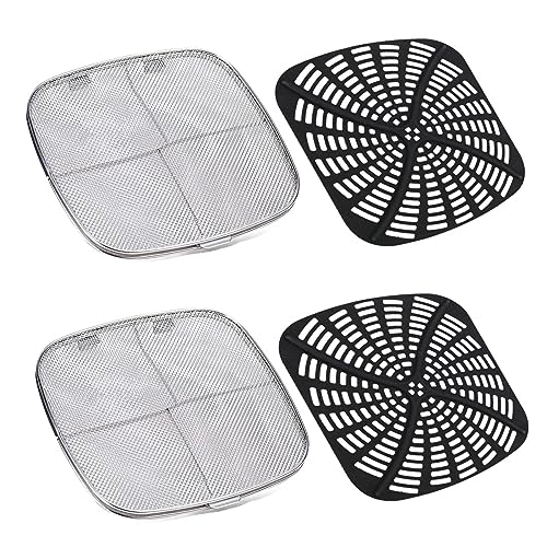 Ersatz-Spritzschutz für Ninjafoodi AG300 AG300C AG301C AG302 Air Indoor Grill Wiederverwendbarer Silikon-Spritzschutz zum Kochen von Limtula