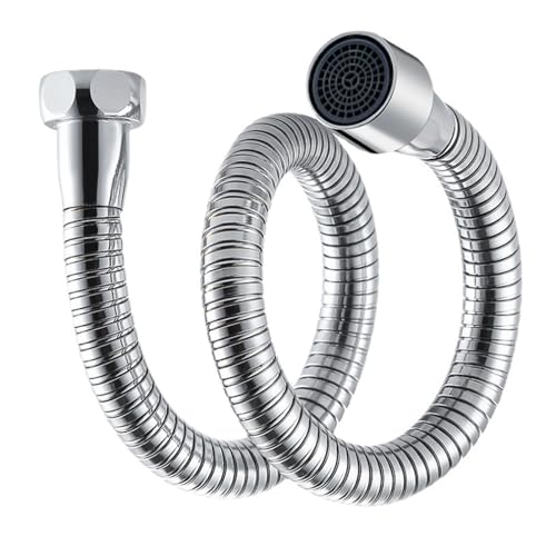 Flexibler 360-Grad-Wasserhahn-Adapter, Edelstahl-Sprüher, Verlängerung zur Verbesserung der Wasserkontrolle im Haushalt, Wasserhahnsprüher Kopfadapter Flexibler 360-Grad-Wasserhahn-Adapter, Edelstahl-Sprüher, Verlängerung zur Verbesserung der Wasserkontrolle im Haushalt, Wasserhahnsprüher Kopfadapter von Limtula
