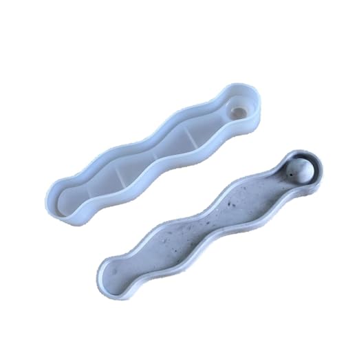 Gewellte Silikon-Duftstäbchenständer, Formen für Duftstäbchen, Teelichthalter, Gips-Dekoration Gewellte Silikon-Duftstäbchenständer, Formen für Duftstäbchen, Teelichthalter, Gips-Dekoration von Limtula