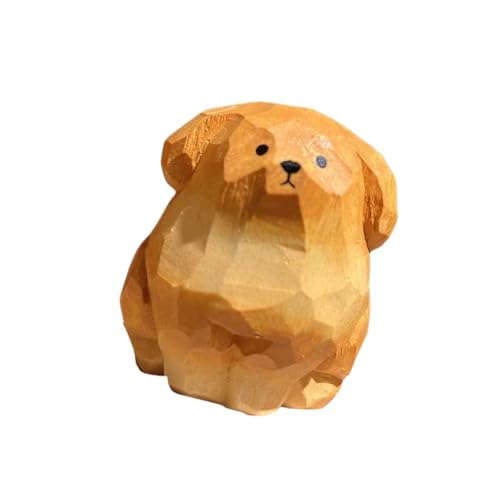 Golden Retrievers Miniatur-Dekore aus Holz, geschnitzt, für Schreibtisch und Bücherregal, Tierstatue, Spielzeug, geschnitzte Hundestatue Golden Retrievers Miniatur-Dekore aus Holz, geschnitzt, für Schreibtisch und Bücherregal, Tierstatue, Spielzeug, geschnitzte Hundestatue von Limtula
