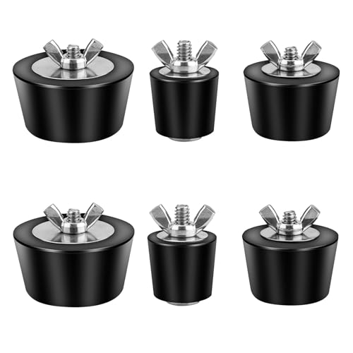 Gummi Pool Winterstopfen 6 Packung Expansion Stecker Kaltem Widerstand Mit Edelstahlschrauben Für Einköpfige Pools von Limtula