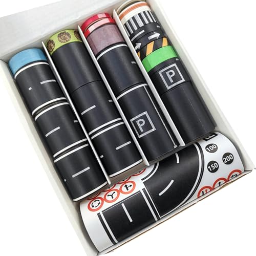 Gut sichtbares Straßenbahn-Klebeband, wasserabweisend, selbstklebend, für Innenbereich, Kinderzimmer, Dekoration, reflektierendes Straßenband von Limtula