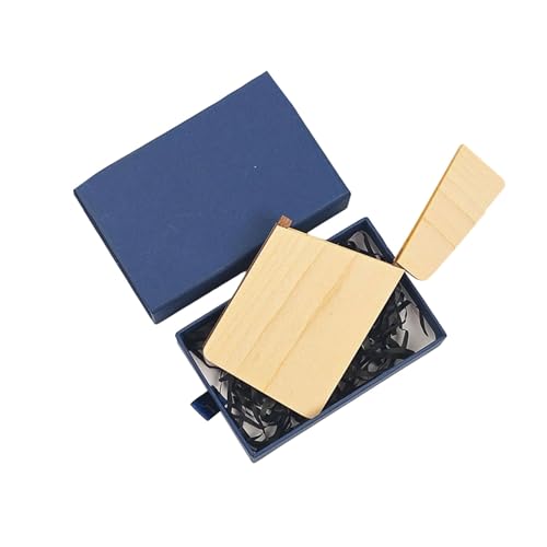 Holz Visitenkartenhalter Holzfall Clasp Hülle Für Professionelle Hold 12-15 Büroschreibtisch Zubehör von Limtula