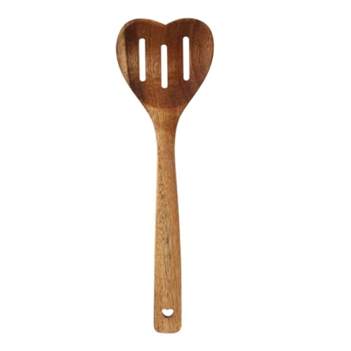 Holzlöffel in Herzform, Kochwerkzeug, Küchenutensilien, langer Griff, Rührlöffel für Einweihungsfeiern, Valentinstag, Geburtstag, Holzlöffel in Herzform von Limtula