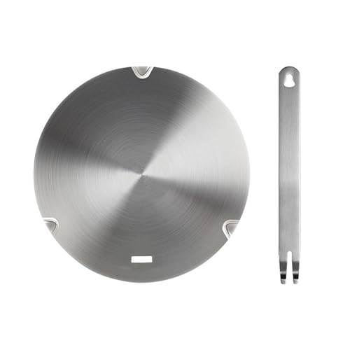 Induktionsplatte Wärmeverteiler Edelstahl Induktion Adapter Platte Hitze Kochen Diffusor Geeignet für Zuhause Küche Diffusor Heat Disk von Limtula