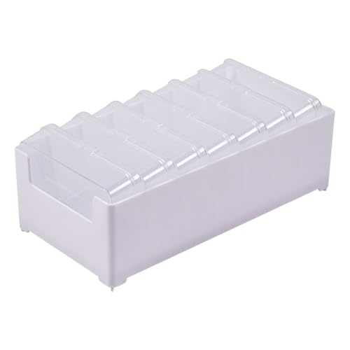 Kabelmanagementbox mit Deckel, Datenaufbewahrungsbox mit 7 abnehmbaren Fächern, Kabel-Organizer, Schreibtisch-Kabel-Organizer mit Fächern von Limtula