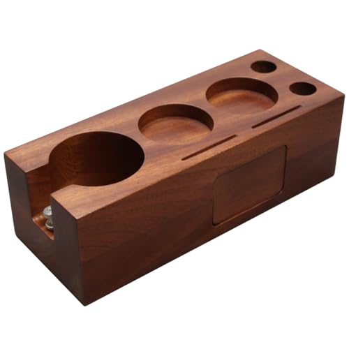 Kaffee-Tamperstation, multifunktional, Holzstopfstation, Kaffeestopfständer, Holz, Kaffeeliebhaber von Limtula