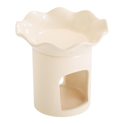 Keramik-Diffusor mit geteiltem Blumen-Design, Aromatherapie-Diffusor, ätherische Öle, Duftlampen, Teelichthalter, Heimdekoration von Limtula