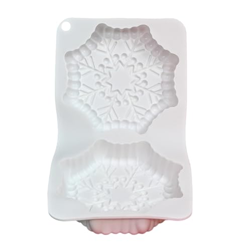 Kuchenform aus lebensmittelechtem Silikon für Küche, Schneeflockenform, Dessert, Schokolade, Backwerkzeug von Limtula