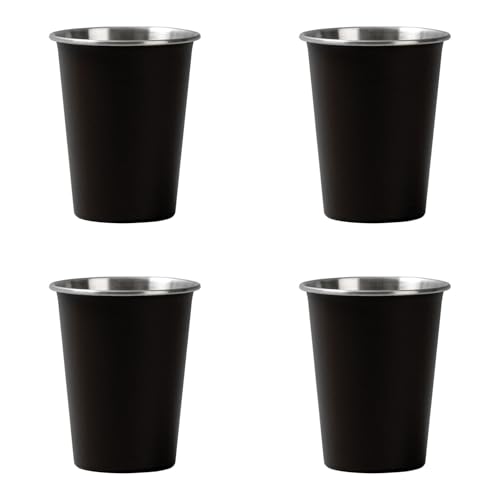 Limtula 4 tragbare Edelstahlbecher für Tee, Kaffee, Milch, Bierkrug, stapelbar, Camping, Wasserbecher für Outdoor, Reisen, Wandern Limtula 4 tragbare Edelstahlbecher für Tee, Kaffee, Milch, Bierkrug, stapelbar, Camping, Wasserbecher für Outdoor, Reisen, Wandern von Limtula