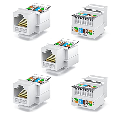 Limtula 5-teiliges CAT6-Modul Werkzeugloser Anschlussinformationen Buchse Computer Steckdose Kabeladapter Limtula 5-teiliges CAT6-Modul Werkzeugloser Anschlussinformationen Buchse Computer Steckdose Kabeladapter von Limtula
