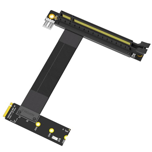 Limtula 90 Abgleed Turn NGFFS Schlüssel M PCIe 16x Grafikkartenadapter NVME PCIe PCIexpress 16x Verlängerungskabel von Limtula