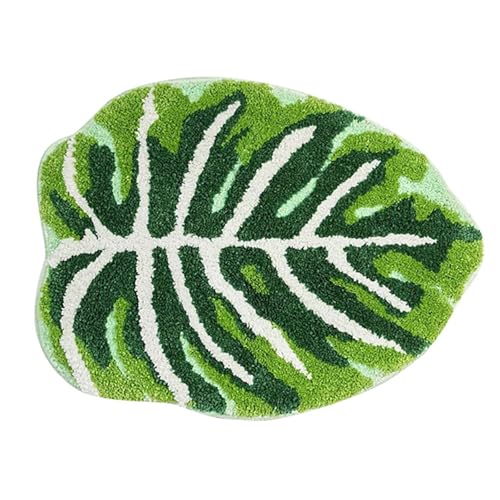 Limtula Bodenmatte Bademat Blattmuster Neujahr Weihnachtsteppich Für Wohnzimmer Und Schlafzimmer Polyester Faser Teppich von Limtula