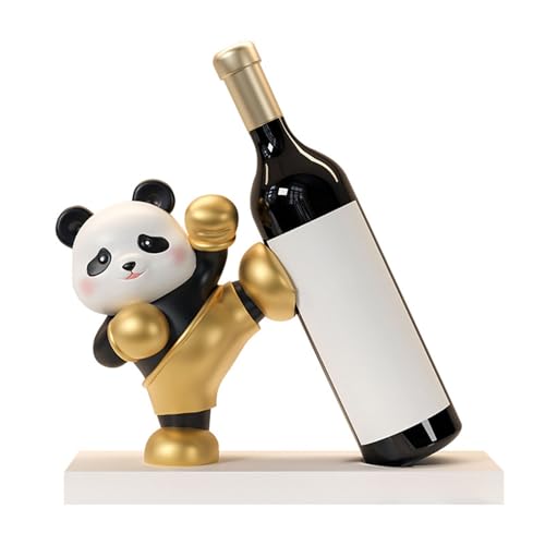 Limtula Charm Panda Weinhalter Panda Weinregal zum Präsentieren von Flaschen und Gläsern in jedem Raum, künstlerische Wohndekorationen Limtula Charm Panda Weinhalter Panda Weinregal zum Präsentieren von Flaschen und Gläsern in jedem Raum, künstlerische Wohndekorationen von Limtula