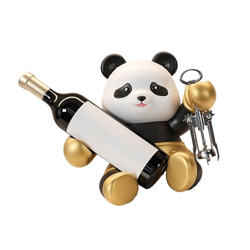 Limtula Charm Panda Weinhalter Panda Weinregal zum Präsentieren von Flaschen und Gläsern in jedem Raum, künstlerische Wohndekorationen Limtula Charm Panda Weinhalter Panda Weinregal zum Präsentieren von Flaschen und Gläsern in jedem Raum, künstlerische Wohndekorationen von Limtula