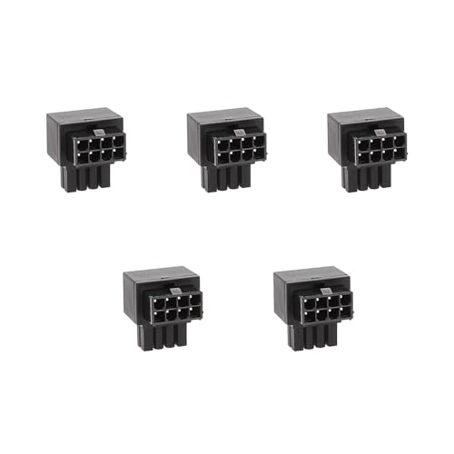 Limtula Desktop CPU 8Pin Netzteil Hauptplatine 8pin Auf 8Pin 90 Grad Servolenkungsanschluss 90° Adapter 8pin Buchse Auf 8 Pin Stecker Netzteil GPU Stromanschluss von Limtula