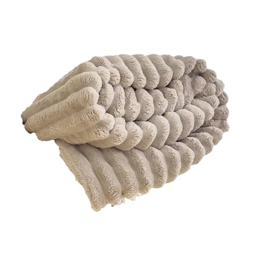 Limtula Dicke, warme Plüschdecke, flauschige Decke, Kunstfell-Überwurf, Decke mit 3D-Streifen-Designs für Sofa, Schlafzimmer, Plüschdecke Limtula Dicke, warme Plüschdecke, flauschige Decke, Kunstfell-Überwurf, Decke mit 3D-Streifen-Designs für Sofa, Schlafzimmer, Plüschdecke von Limtula