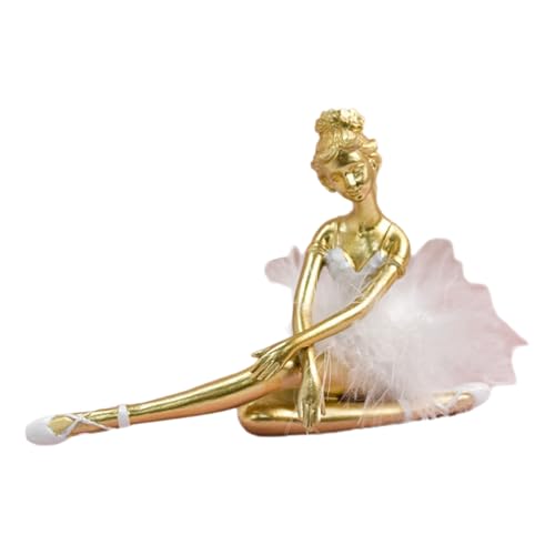 Limtula Elegante Ballerina-Statue, Ballett-Tänzerin, Skulptur, Harz, Ornament für Zuhause, Büro, Tischplatte und Bücherregal Limtula Elegante Ballerina-Statue, Ballett-Tänzerin, Skulptur, Harz, Ornament für Zuhause, Büro, Tischplatte und Bücherregal von Limtula